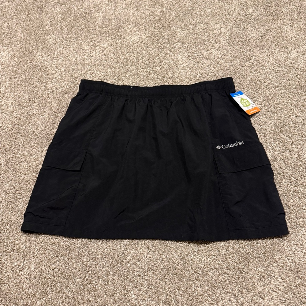 Columbia Black Cargo Skirt Utility Chic